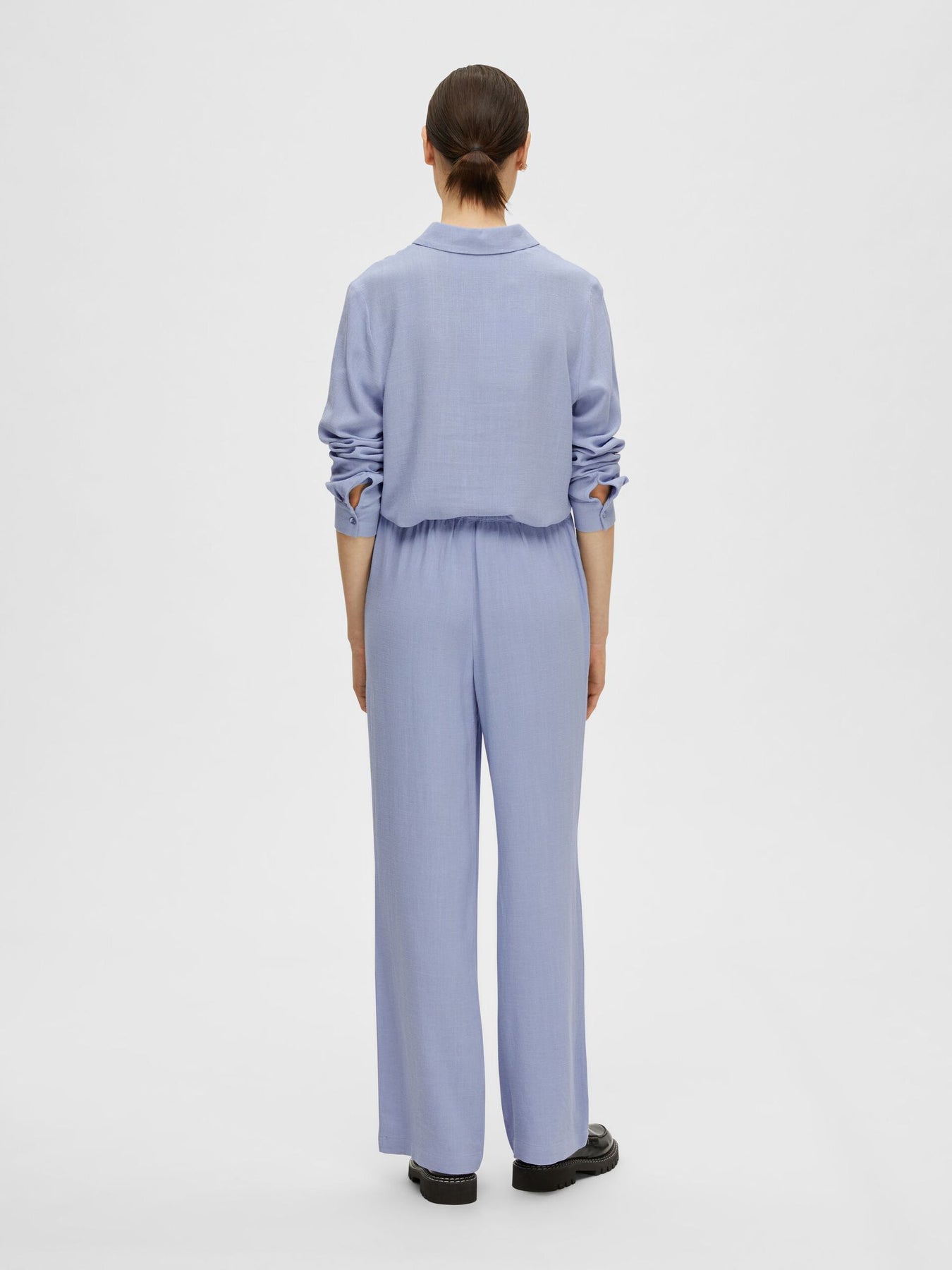 Viva-Gulia HW Long Linen Pant - Blue Heron