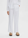 Viva-Gulia HW Long Linen Pant - Bright White