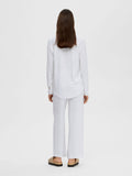 Viva-Gulia HW Long Linen Pant - Bright White