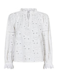 Micah Emb Blouse - White