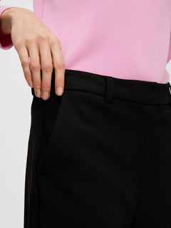 Myla Hw Wide Pant - Black