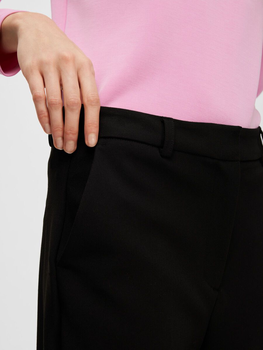 Myla Hw Wide Pant - Black