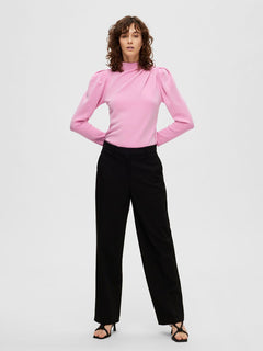 Myla Hw Wide Pant - Black