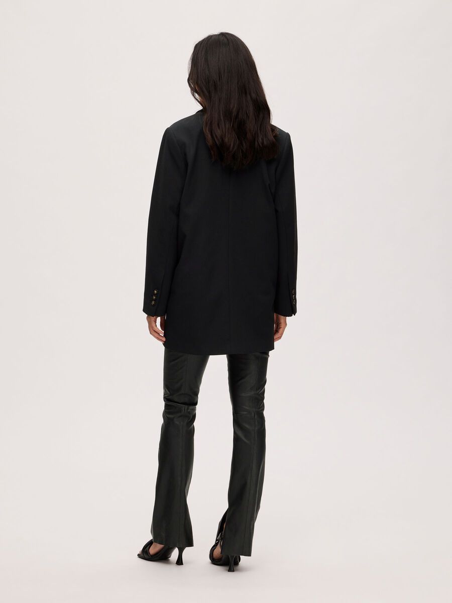 Myla Ls Relaxed Blazer - Black