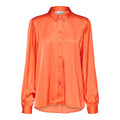 Franziska LS Satin Shirt B - Emberglow