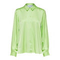 Franziska LS Satin Shirt B - Sharp Green