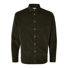 Regowen-Cord Shirt Ls W - Forest Night