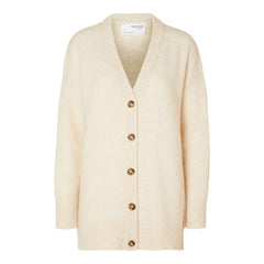 Maline LS Knit Long Cardigan - Birch