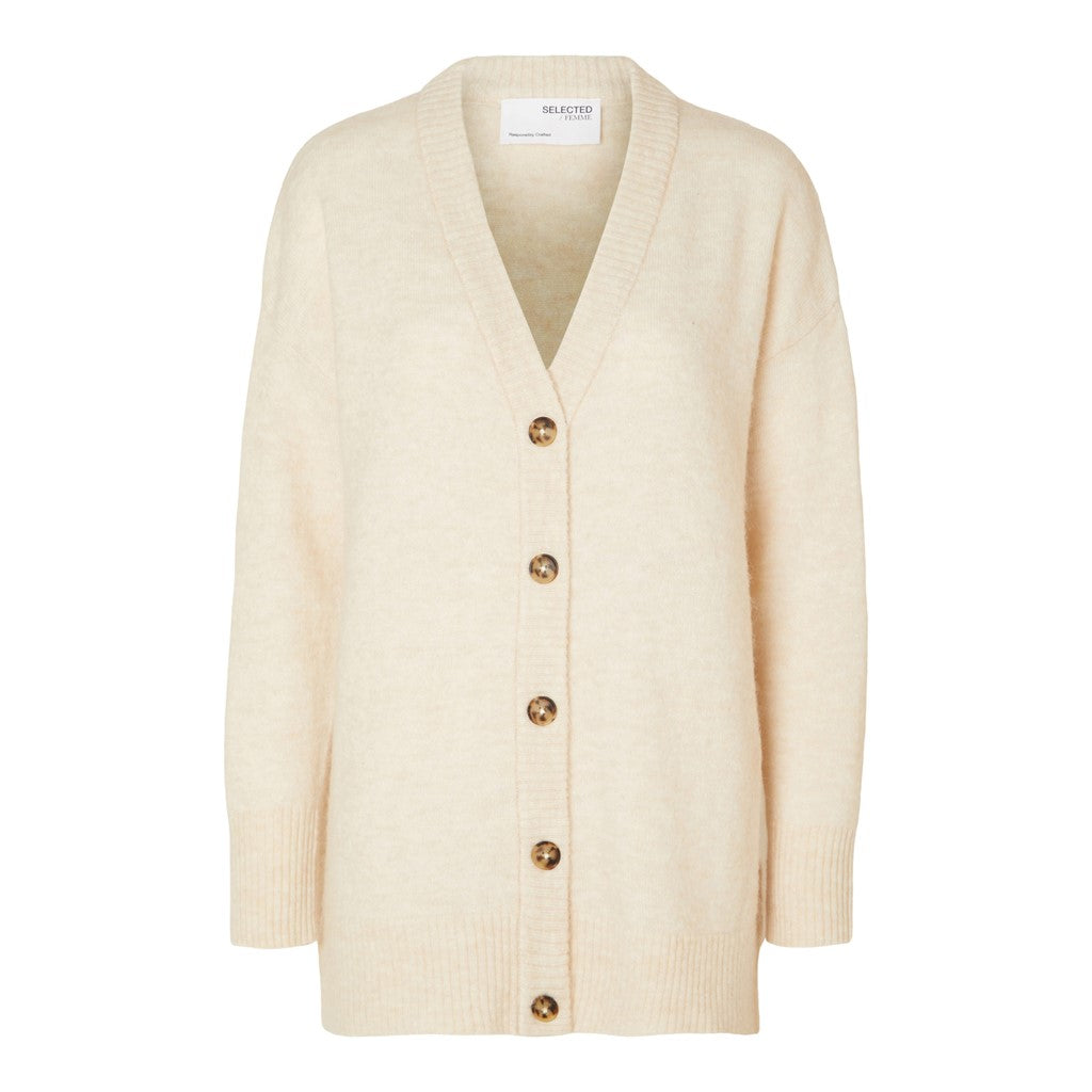 Maline LS Knit Long Cardigan - Birch