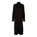 Maline LS Knit Dress High Neck - Black