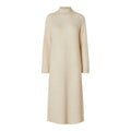 Maline LS Knit Dress High Neck - Birch
