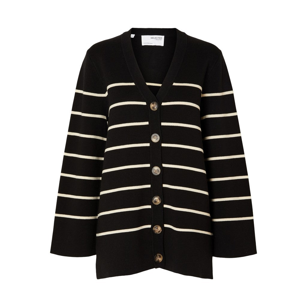Liva LS Long Knit Cardigan - Black
