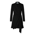 Patricia Ls Short Wrap Dress - Black