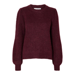 Mola Mia Ls Knit O-Neck - Windsor Wine