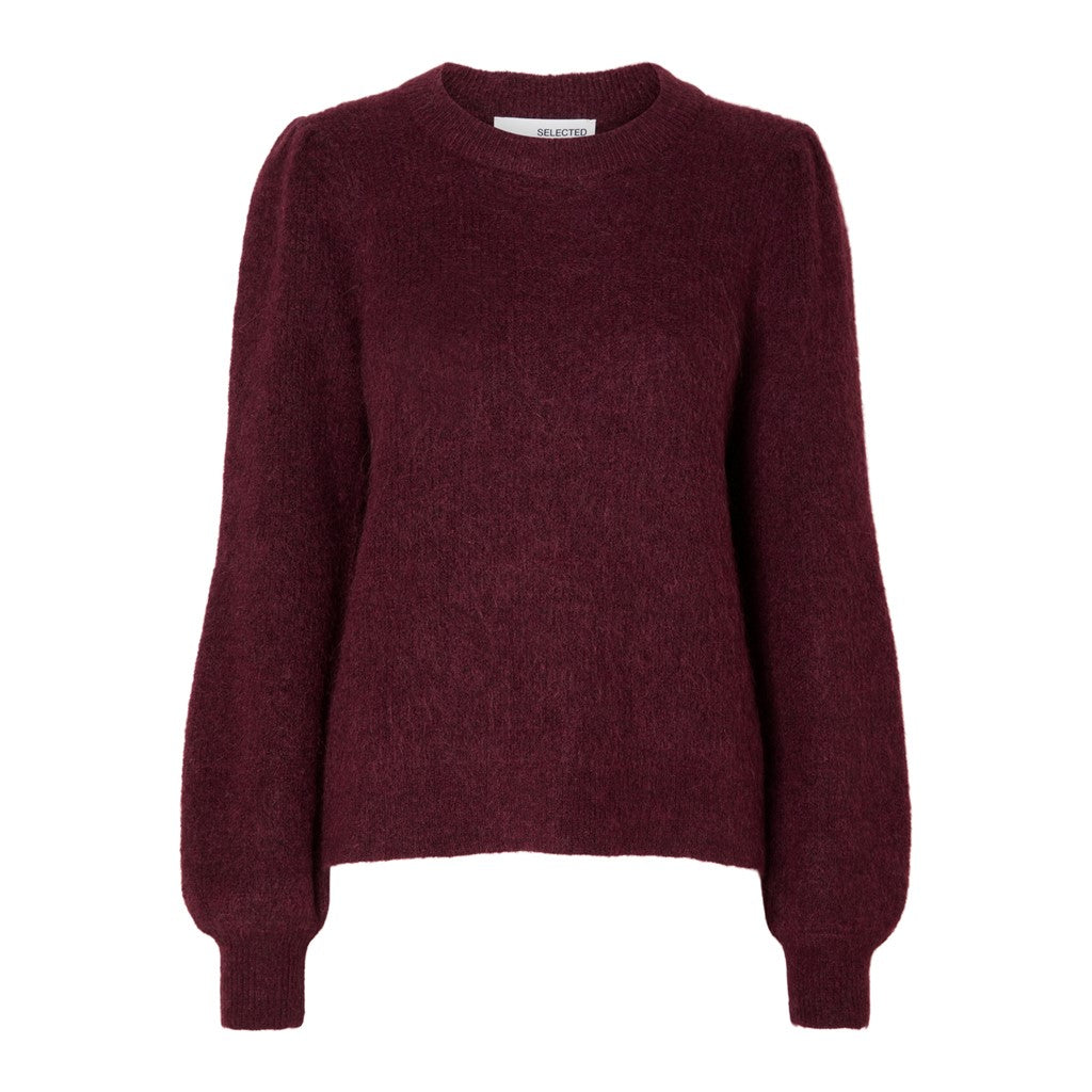 Mola Mia Ls Knit O-Neck - Windsor Wine
