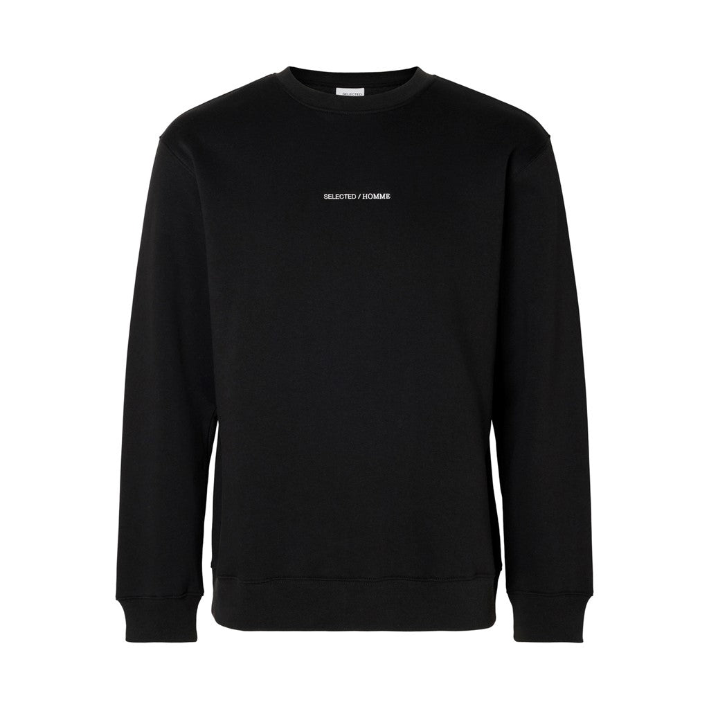 Hankie Logo Crew Neck Sweat W - Black