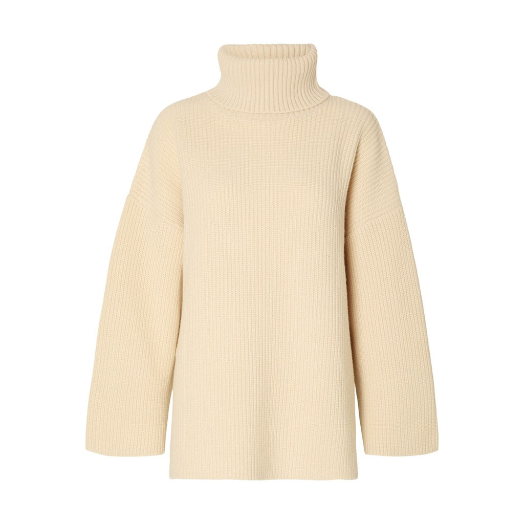 Mary LS Long Knit Roll Neck - Birch
