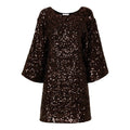 Mallie SS Short Sequins Dress B - Java