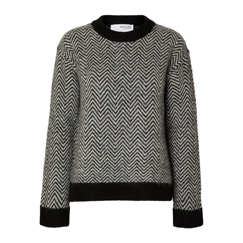 Heri LS Knit O-Neck - Black LGM