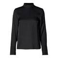 Ivy LS Satin Top B - Black