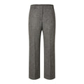 Hera HW Wide Pant - Dark Grey Melange Herringbone