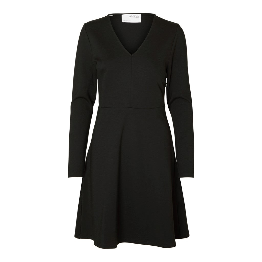 Maxine LS Short Dress - Black