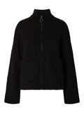 Sia Ras Ls Knit Zipper Kofta - Svart