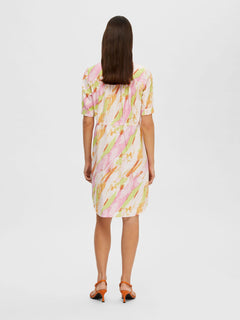 Aurelia-Damina 2/4 Short Dress B - Blushing Bride