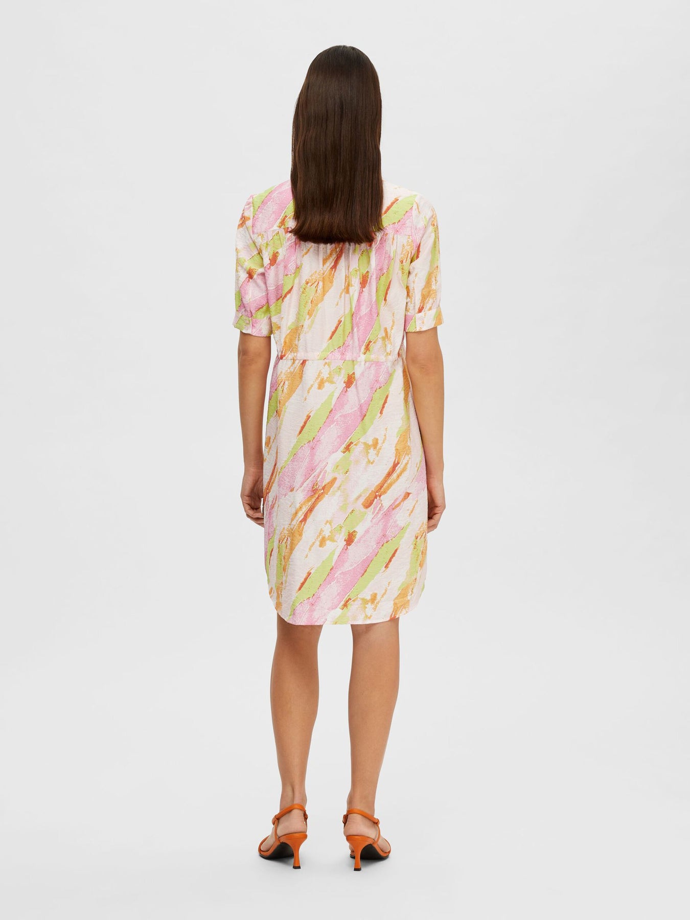 Aurelia-Damina 2/4 Short Dress B - Blushing Bride