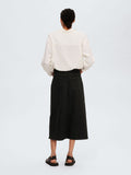 Selected Femme Krista-Gerda HW Denim Maxikjol - Black Denim