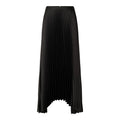 Tina Long Plisse Skirt B - Black