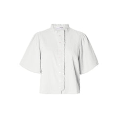Elisa SS Cropped Shirt EX - Snow White