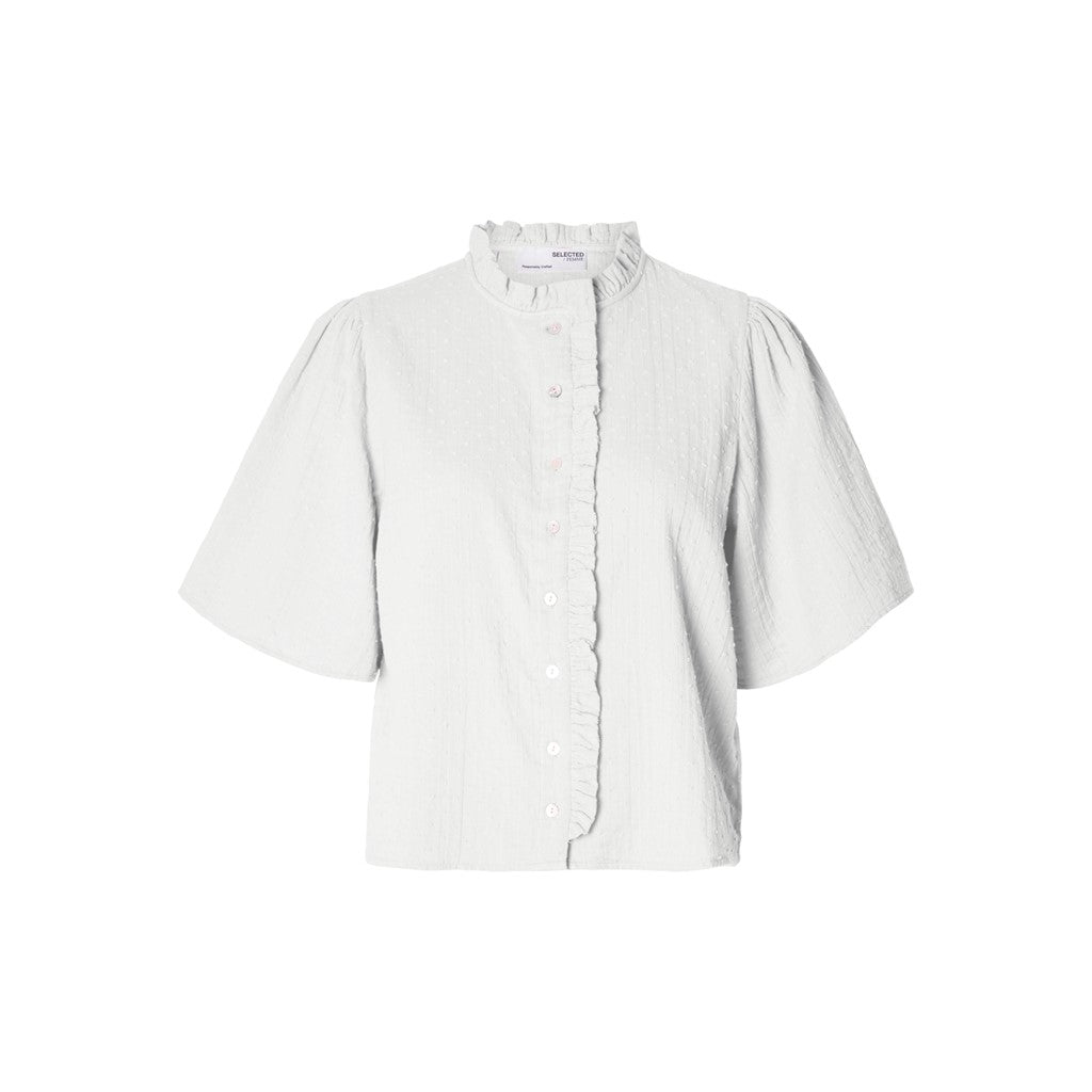 Elisa SS Cropped Shirt EX - Snow White