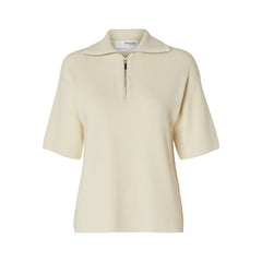 Agnes 2/4 Half Zip Knit EX - Birch