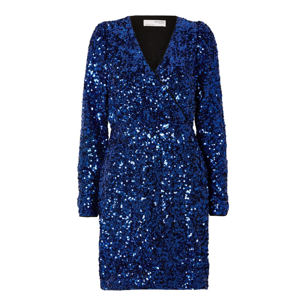 Danna LS Short Sequins Dress - Surf The Web