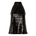Alaia Halterneck Sequins Top - Black