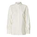 Vega LS Gathered Shirt - Snow White
