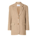 Britt LS Oversize Blazer - Cornstalk Melange
