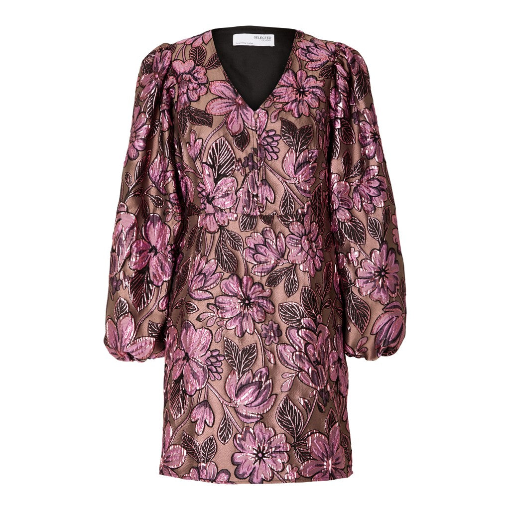 Paula LS Short Dress - Pink Lavender