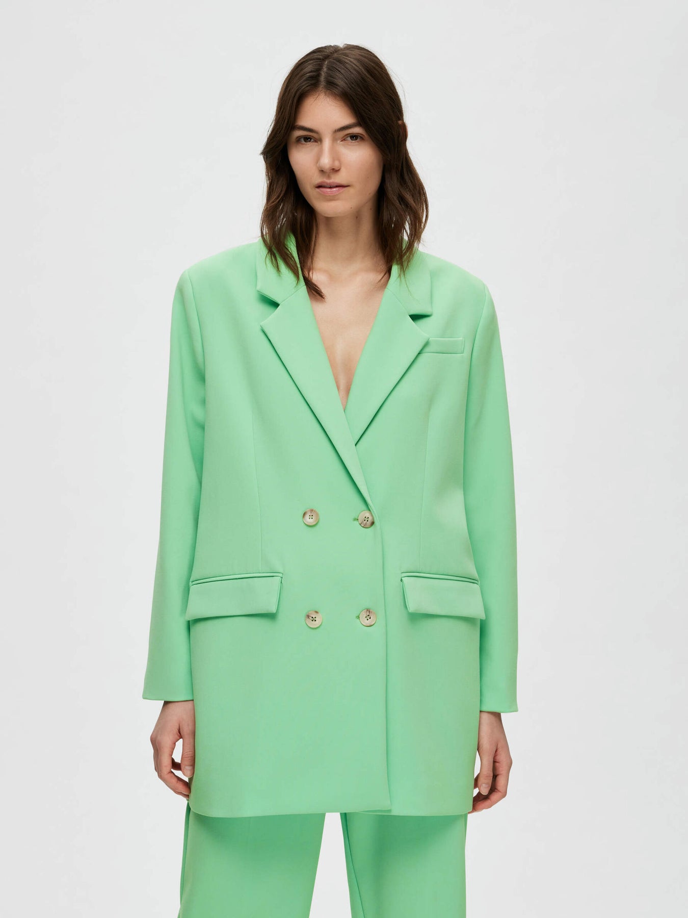 New Myla Ls Relaxed Blazer - Absinthe Green