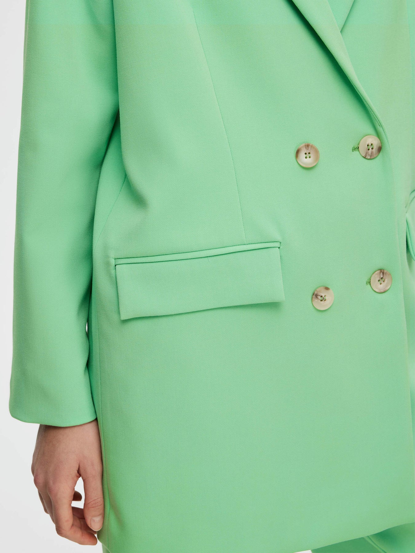 New Myla Ls Relaxed Blazer - Absinthe Green