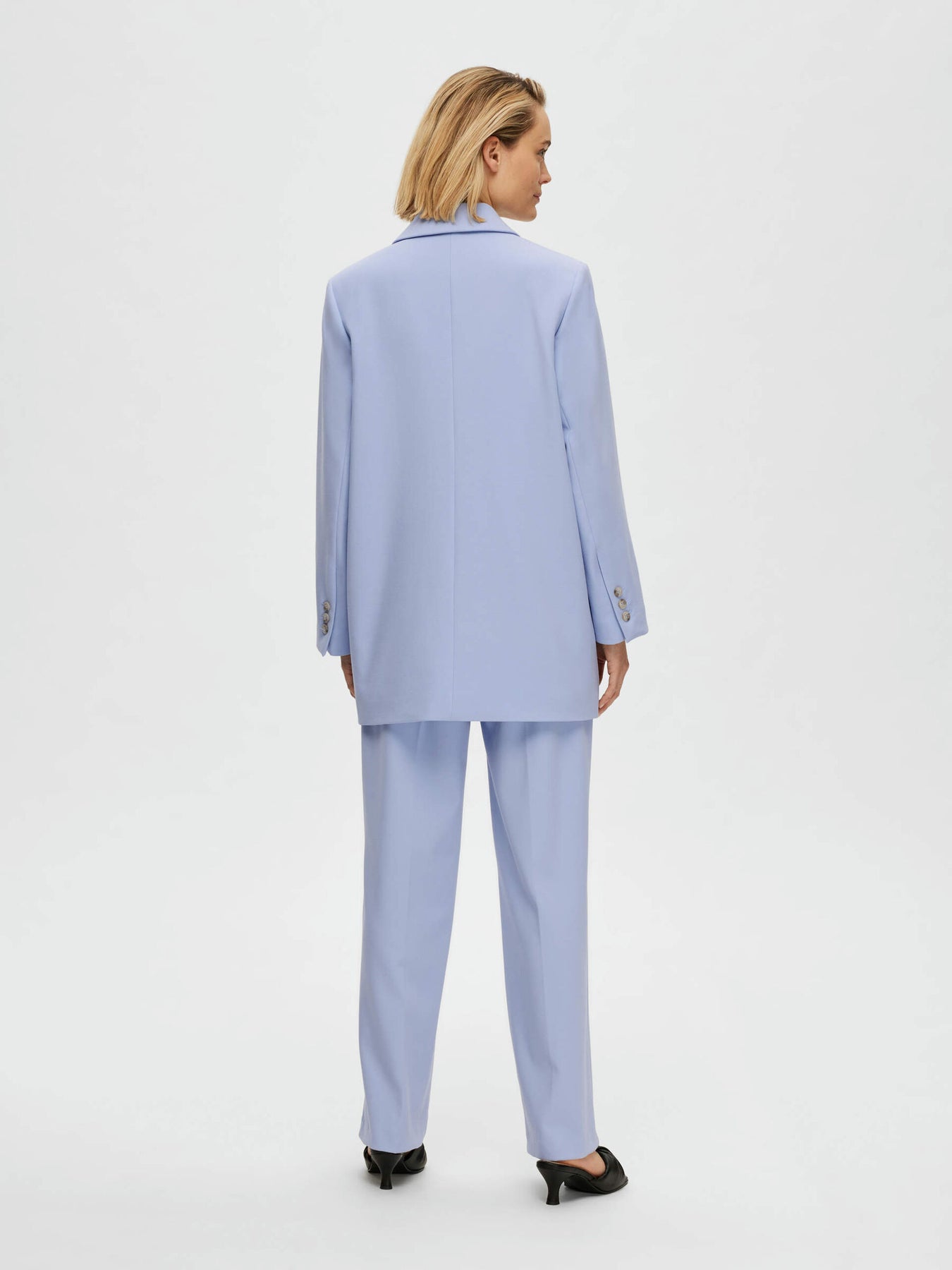 New Myla Ls Relaxed Blazer - Blue Heron