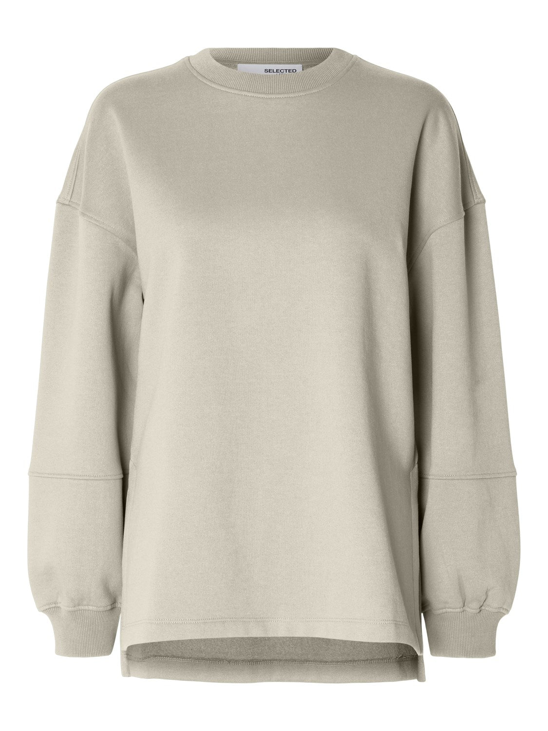 Yrsa Ls Crew Neck Sweat - Oatmeal