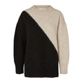 Alva LS Long O-Neck Knit - Black Birch