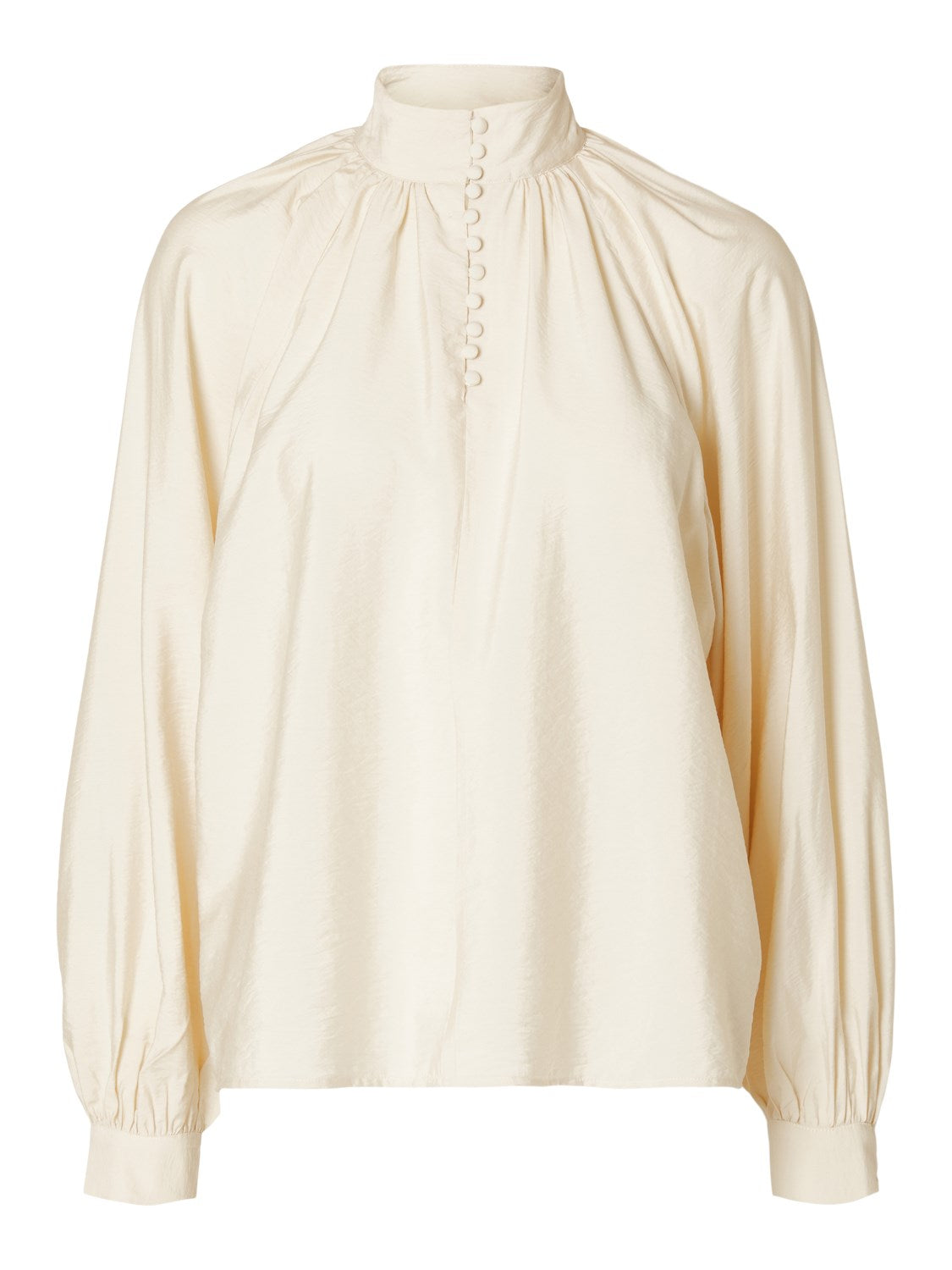Logan-Aura Ls High Neck Top At - Birch