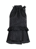 Margy Bedazzled Top - Black