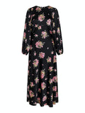 Ilba Flower Bunch Dress - Black
