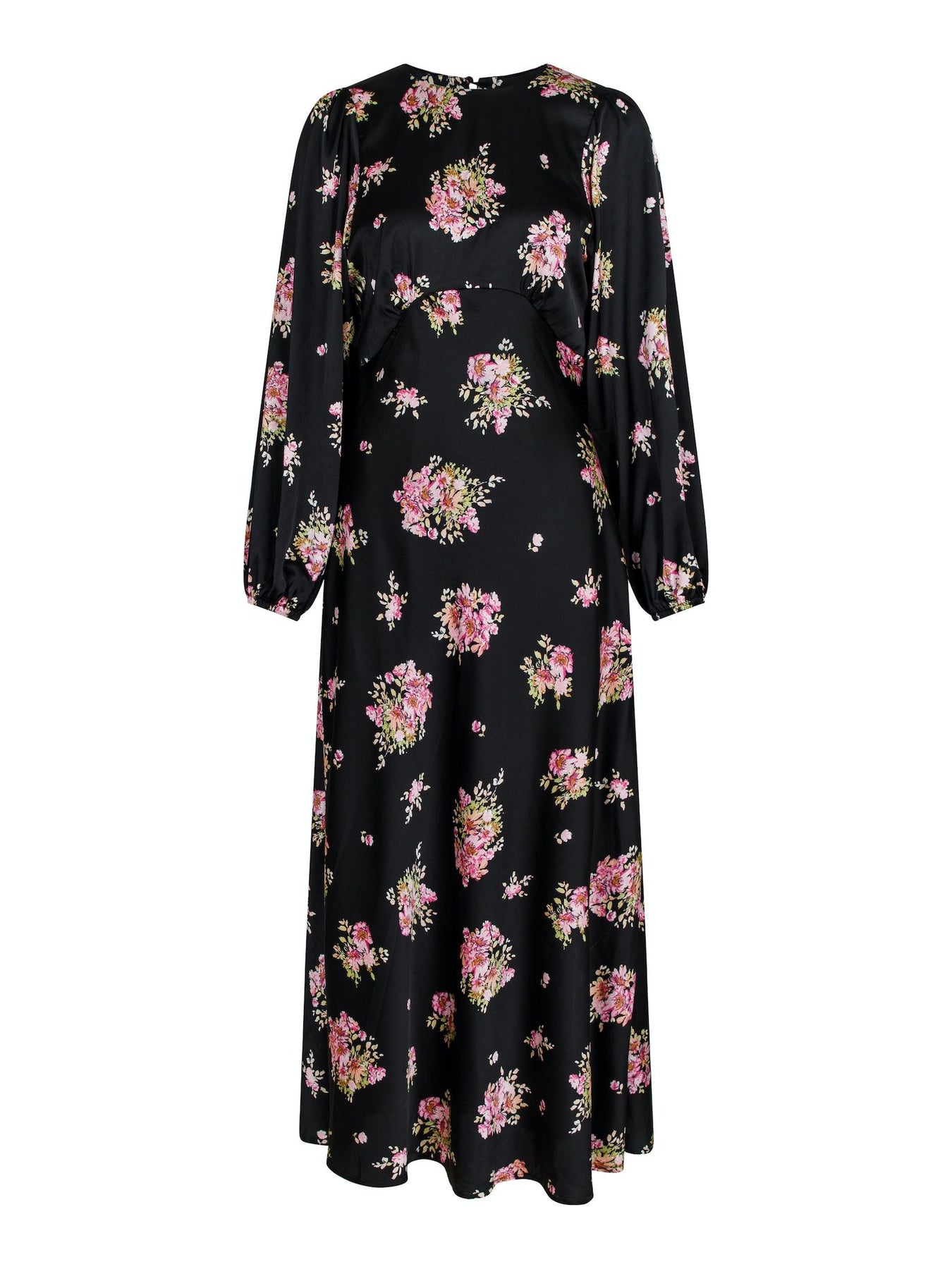 Ilba Flower Bunch Dress - Black