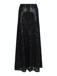 Vicky Sequins Skirt - Black