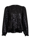 Rizzo Sequins Blouse - Black